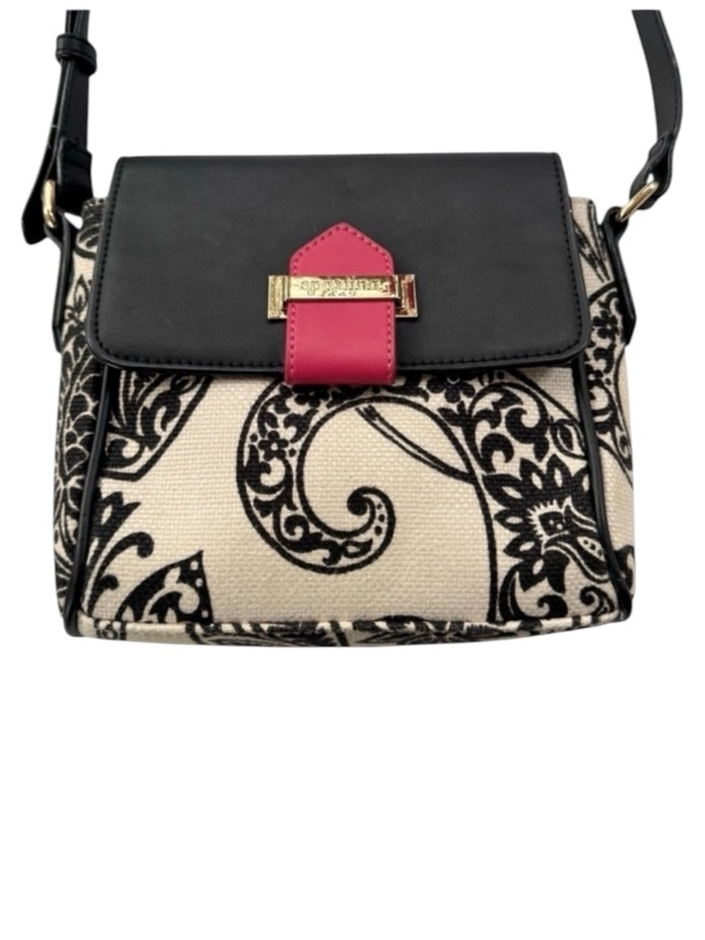 SPARTINA 449 Daufuskie Island Strachan Tulip Linen Leather Crossbody Bag